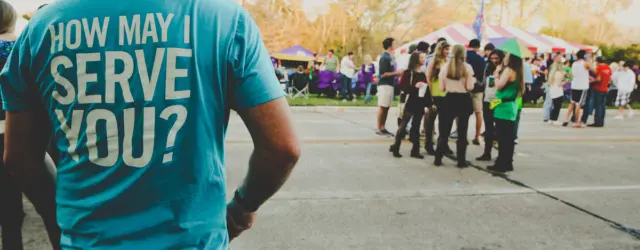 Person volunteering